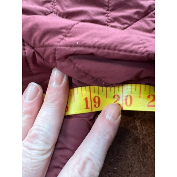 Duluth Trading  Agiloft Womens Bran Coat Quilted  Bomer Jacket S Red/Maroon - Picture 4 of 7